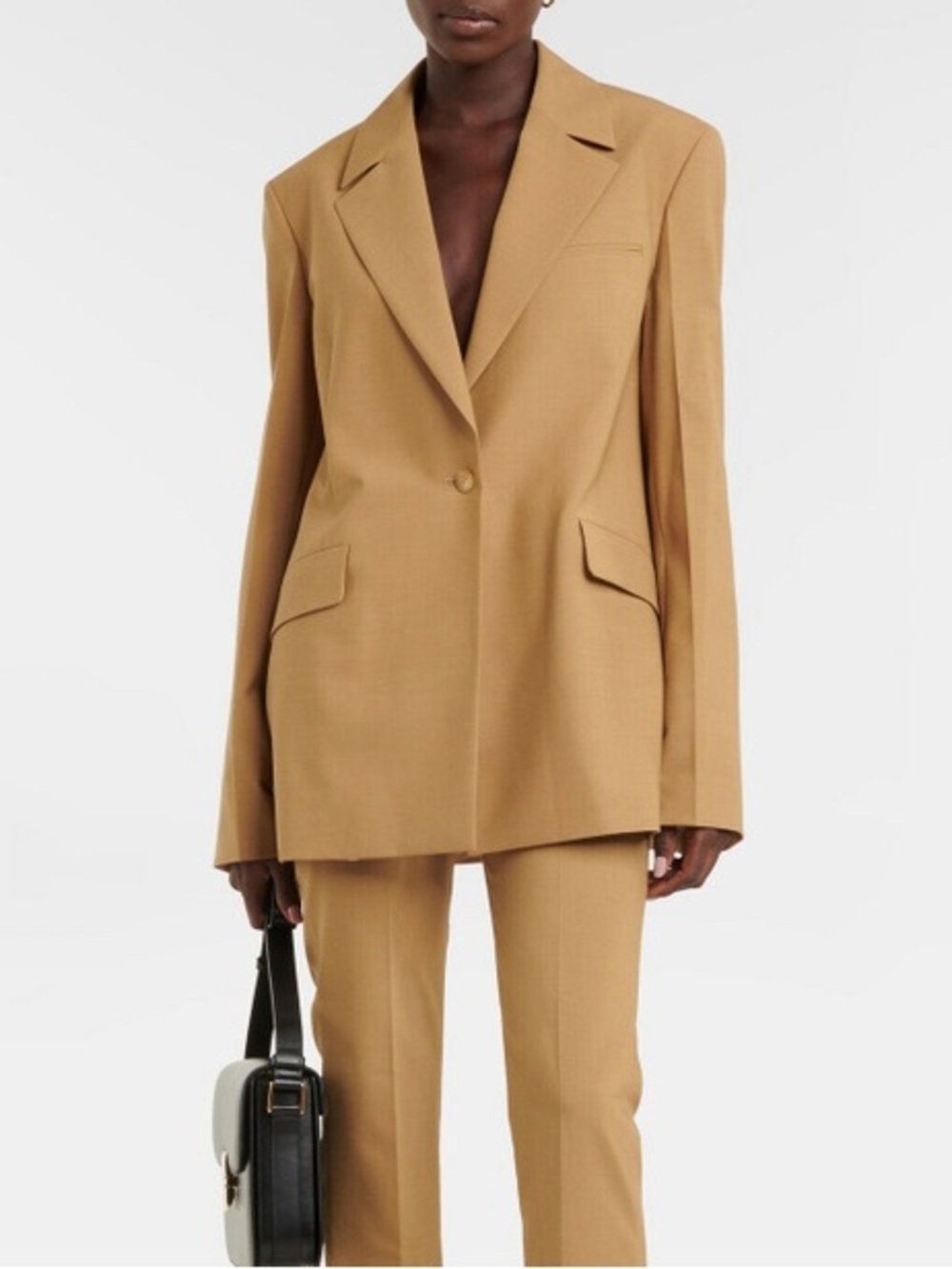 Nanushka NEW Giedre Blazer In Camel Size Medium Single Breasted Relaxed Luxury